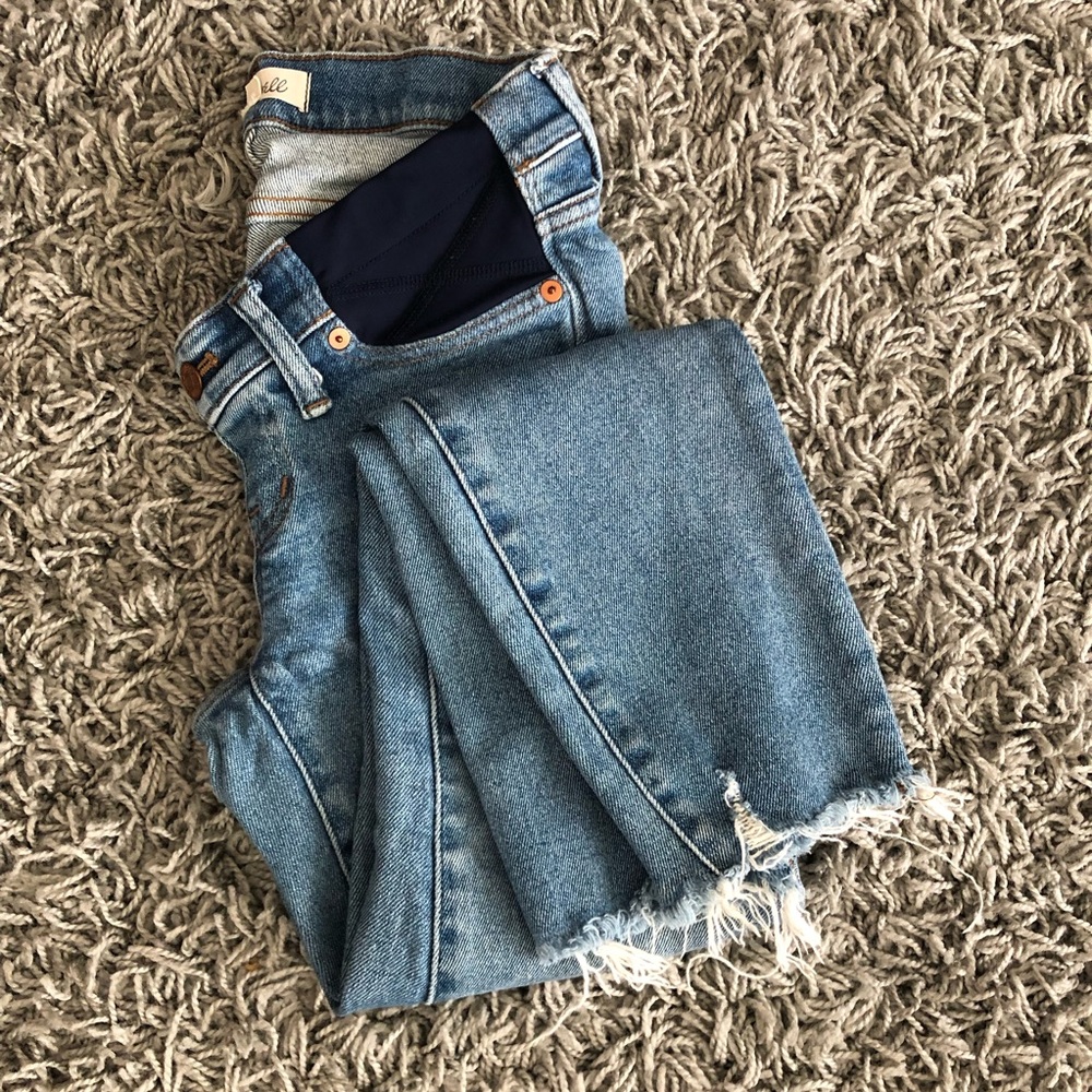 Madewell maternity side-panel skinny jeans